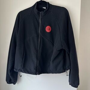 Black Zip-Up Jacket with CycleBar Logo